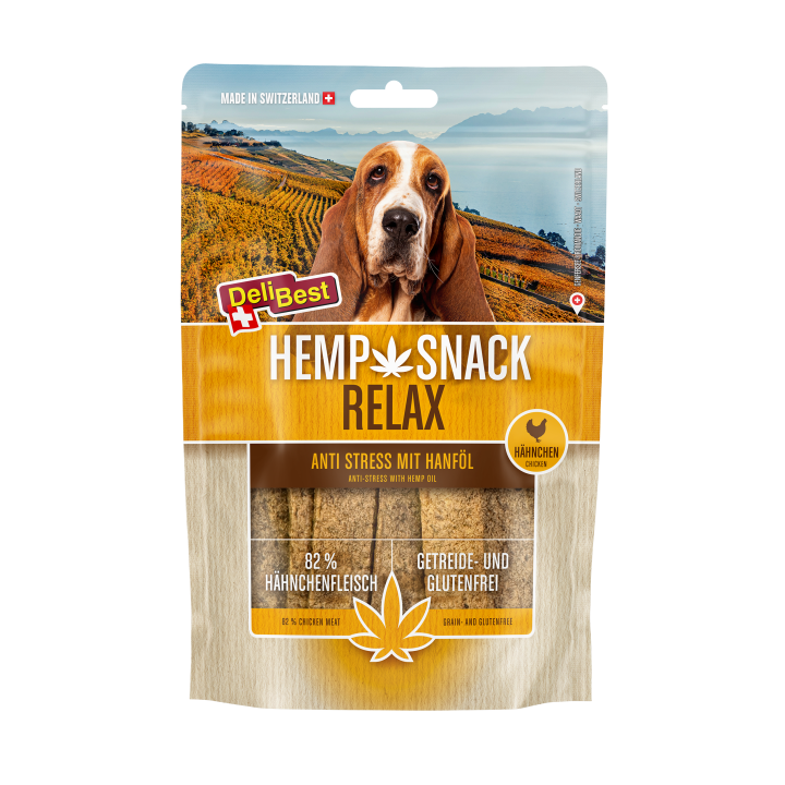 DB_Hemp Snack_Dog_Relax_2024_2500px_MOCKUP_90g_transparent