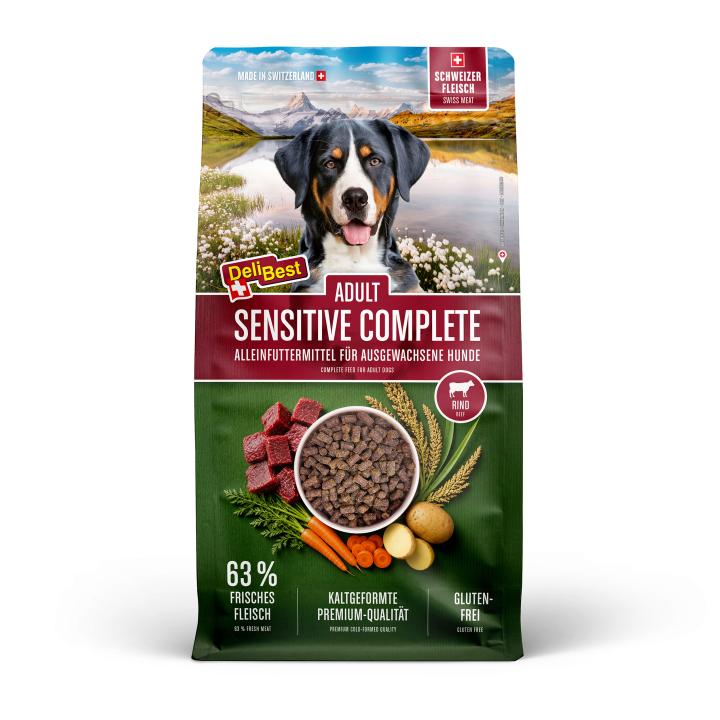 DB_Adult Sensitive Complete_Dog_4kg_2500px_BEEF_MOCKUP-FRONT
